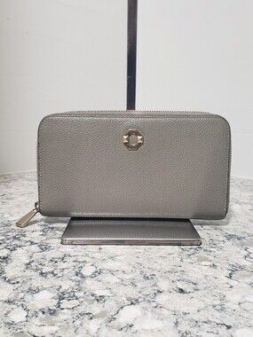 Furla XL Zip-Around Pebbled Leather Wallet